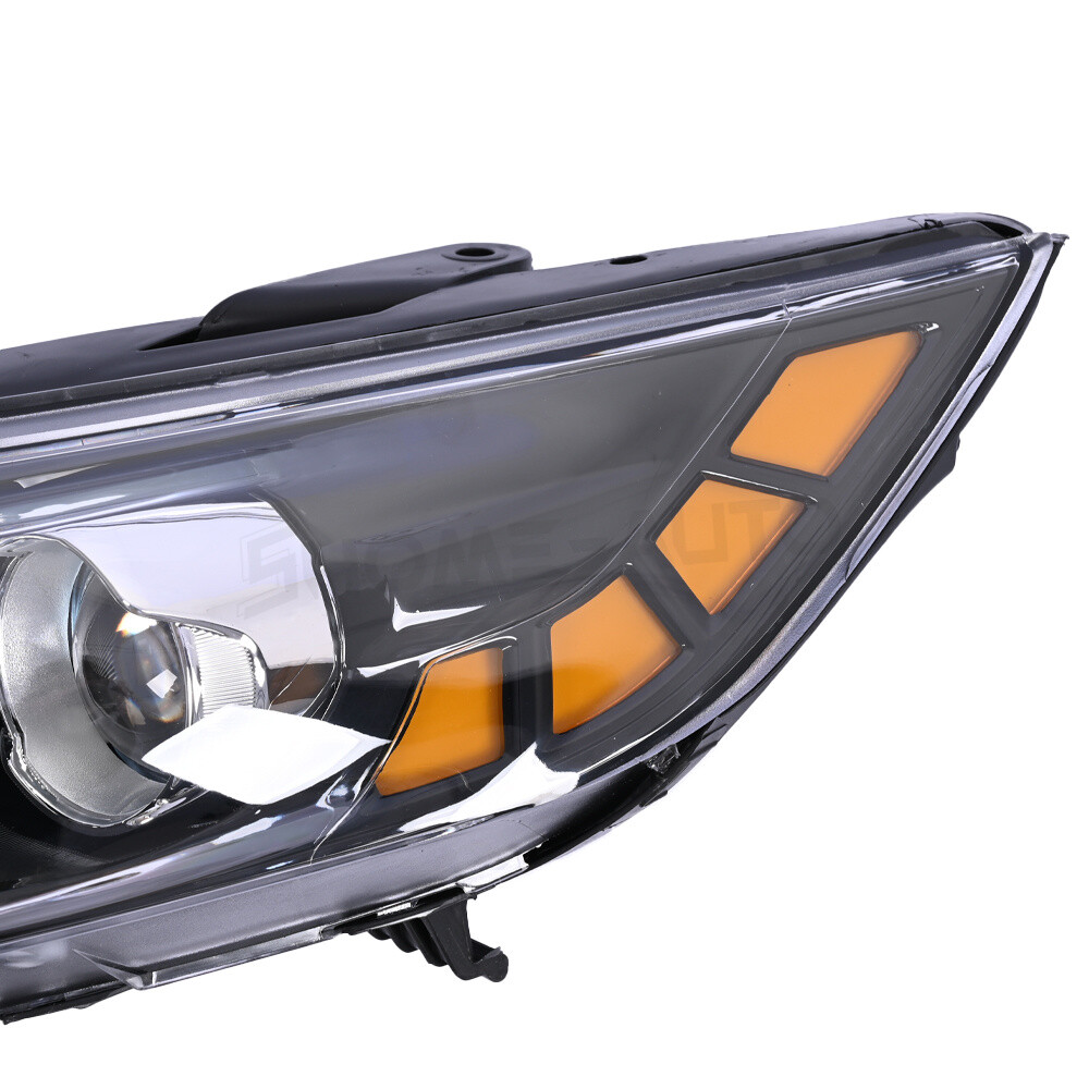 For 2011-2013 Kia Optima Black Halogen Headlights Assembly Pair Left+Right