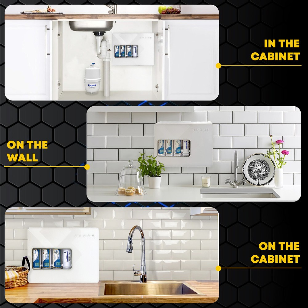 Compact 5-Stage Reverse Osmosis System, NSF Certified 50GPD Membrane