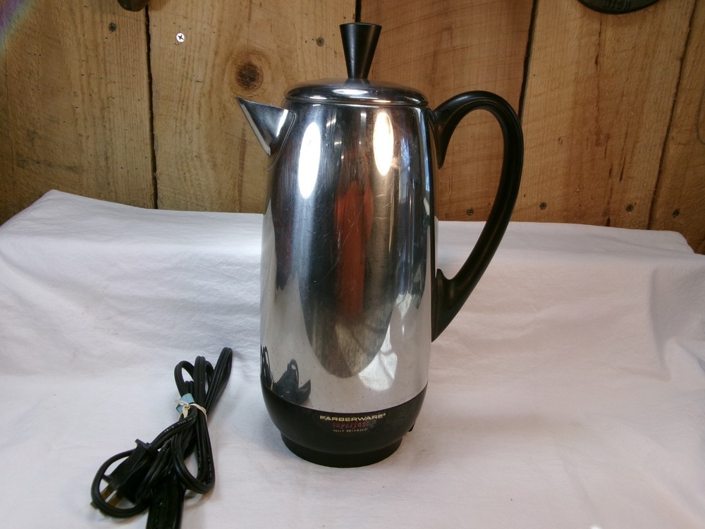 Vintage Farberware Superfast Fully Automatic Percolator Coffee Maker  ~ Untested