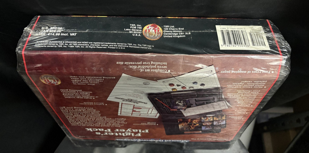 SEALED Advanced Dungeons & Dragons 2nd Edition - Fighter's Player Pack