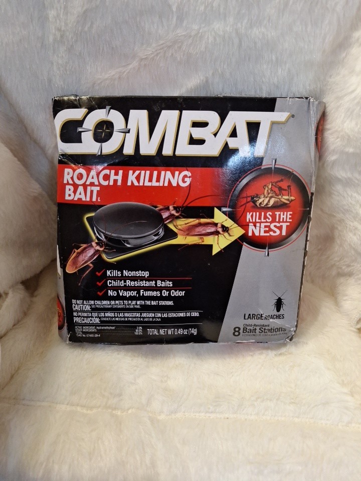 COMBAT Roach Killing Bait for Large Roaches - 8 Count.⚡️