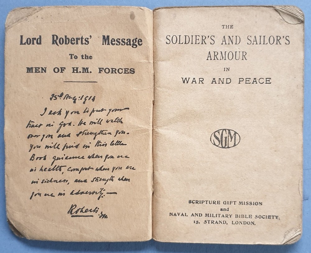 a085 Active Service Edition 1914-1917 Scripture Gift Mission 1917