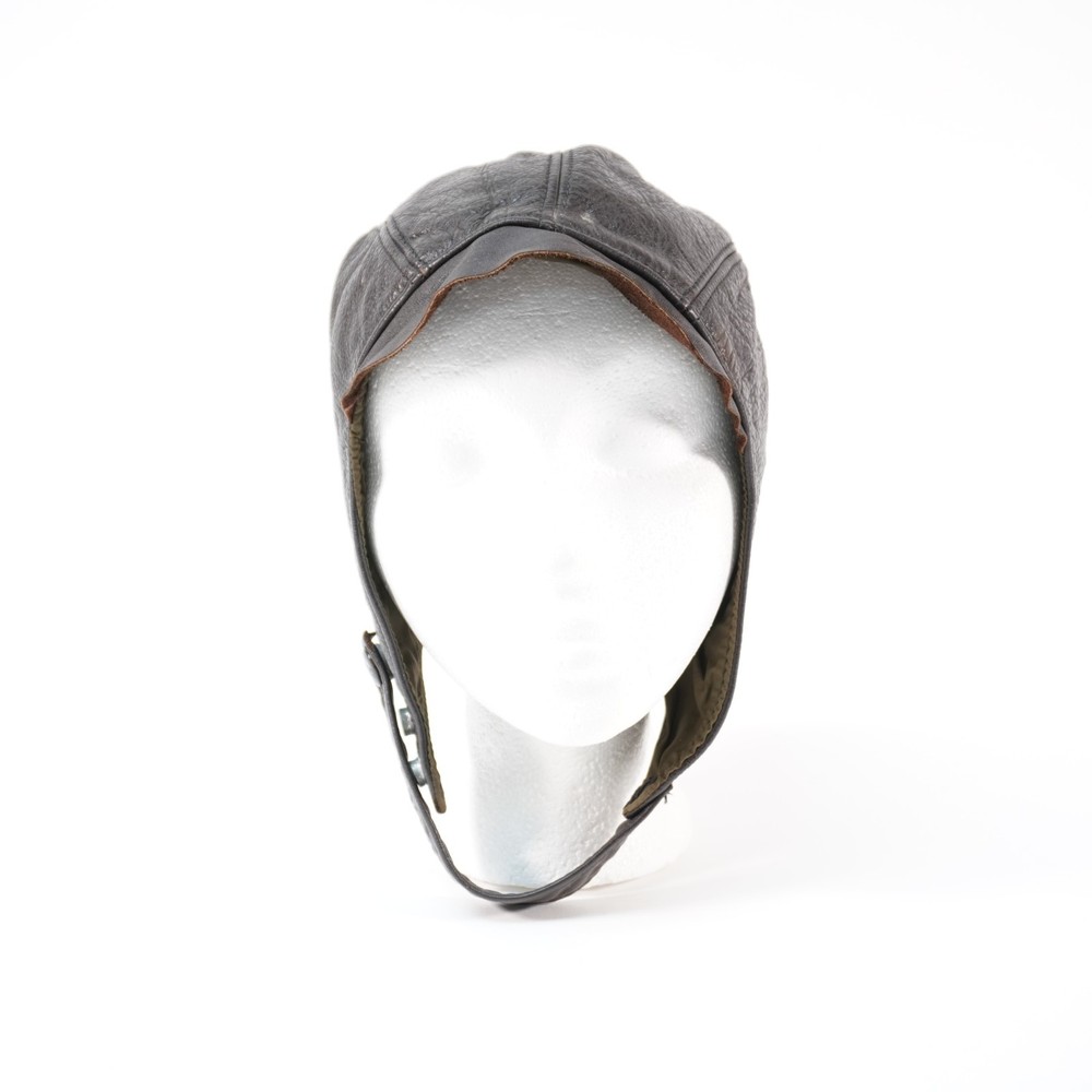WW2 WWII aviator plane pilot leather helmet
