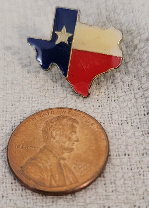 STATE OF TEXAS ENAMEL FLAG PIN
