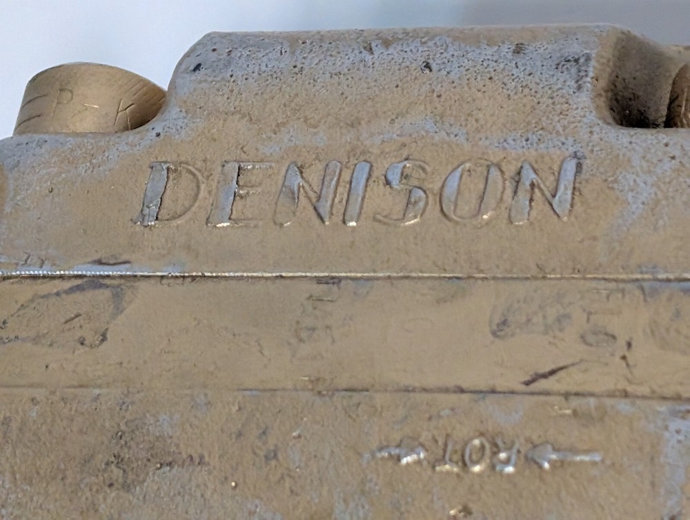 Denison Vintage Industrial Hydraulic Pump, Flange Mounted, Model Unknown