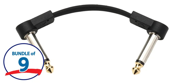 Gator Cableworks Composer Series Flat Patch Cable - 3 inch (9-pack)