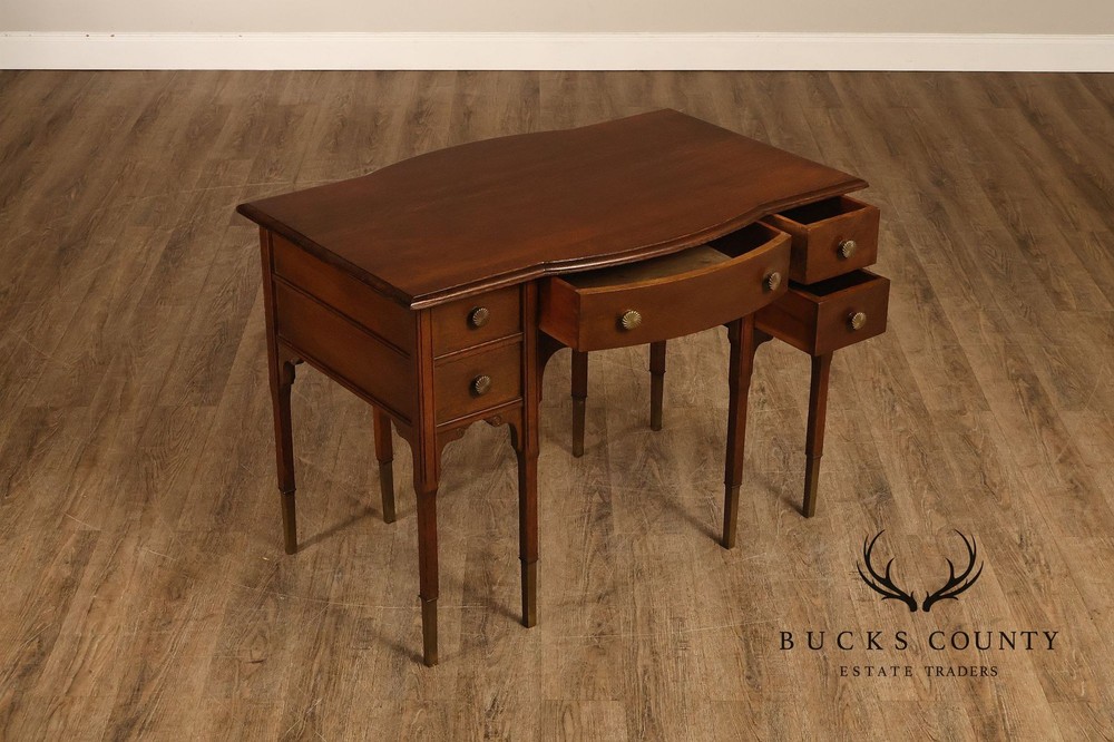 Antique Victorian Oak Partner's Writing Desk