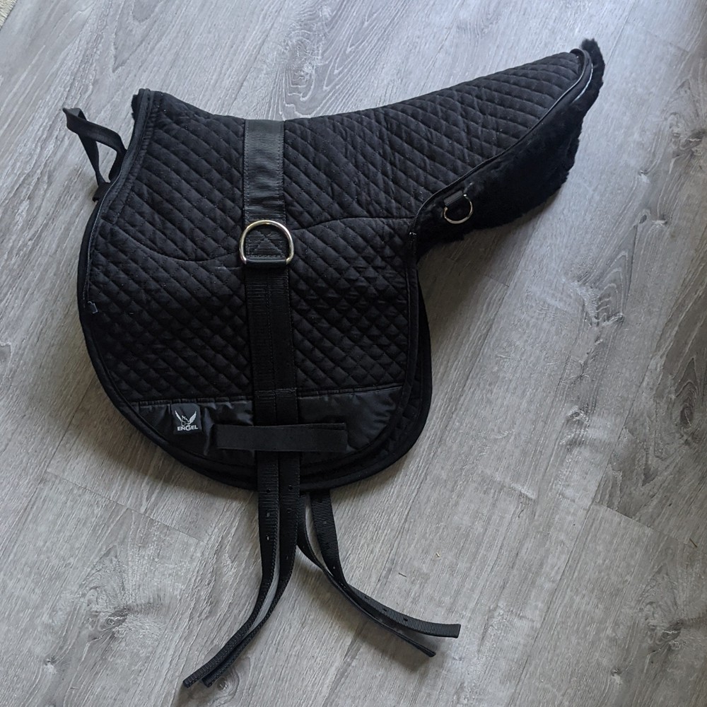 NEW! Engel Sheepskin Bareback Saddle, Black