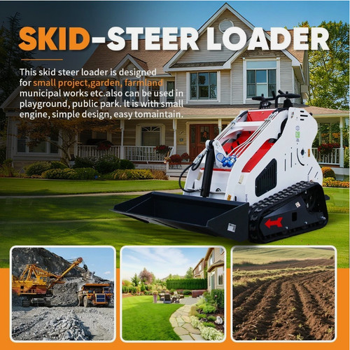 Mini Tracked Stand-on Skid Steer Loader 13.5 HP B&S Gasoline Engine