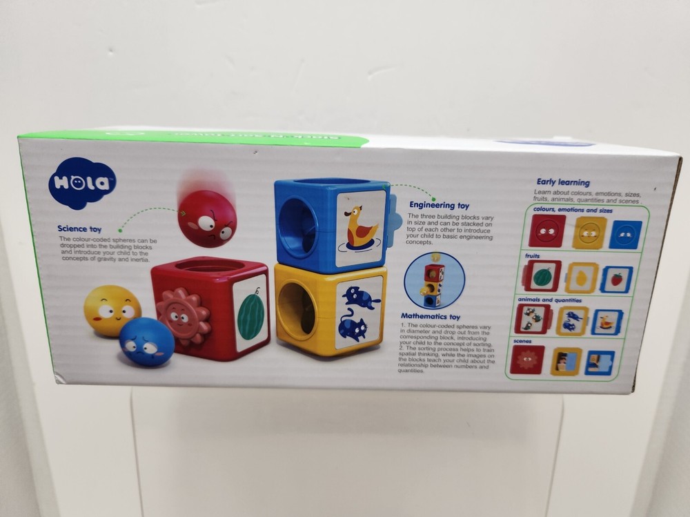Hola, Stack 'N Sort Tower, 9mo.+, Early Learning, Engineering Toy, Science Toy