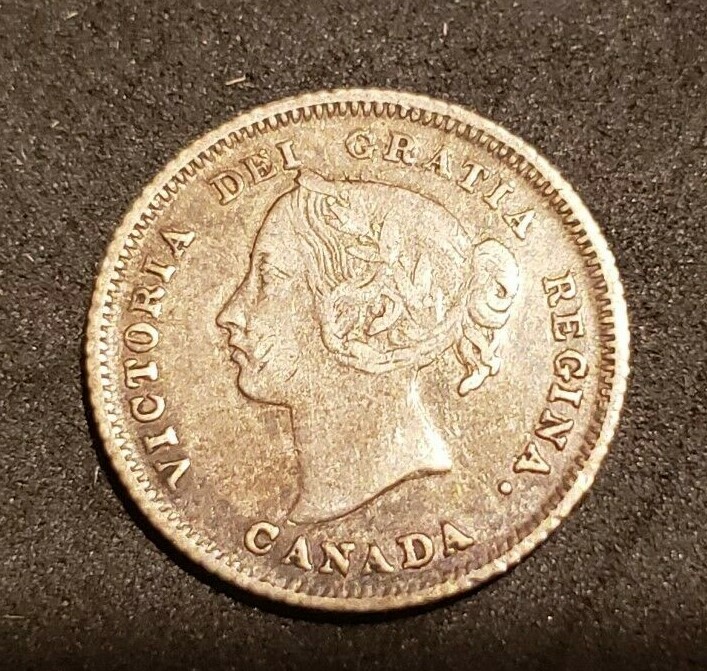 1882H Canada Silver Five Cents