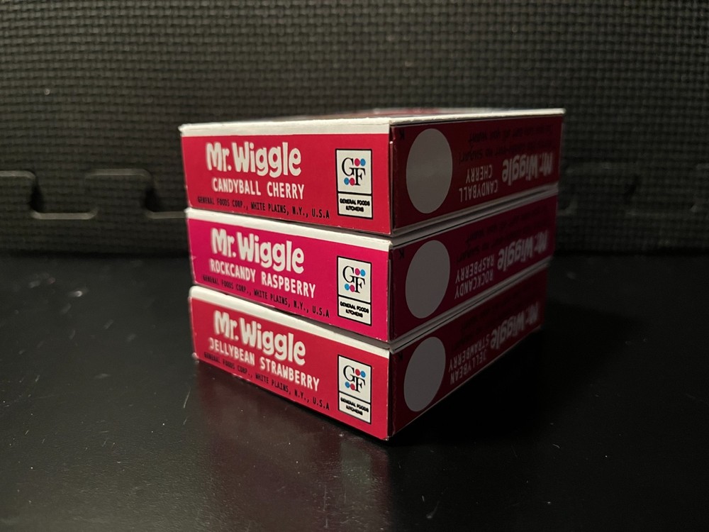 Mr Wiggle jello - 3 empty custom design display boxes