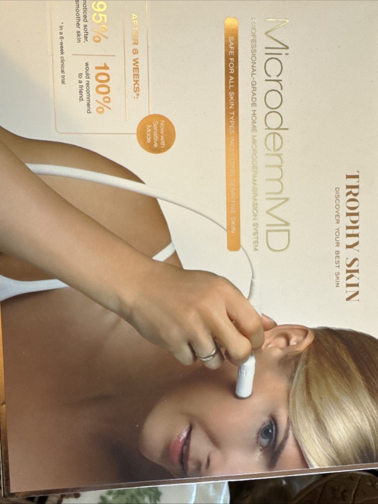 Trophy Skin Microderm MD TSMDD02 Microdermabrasion System White New