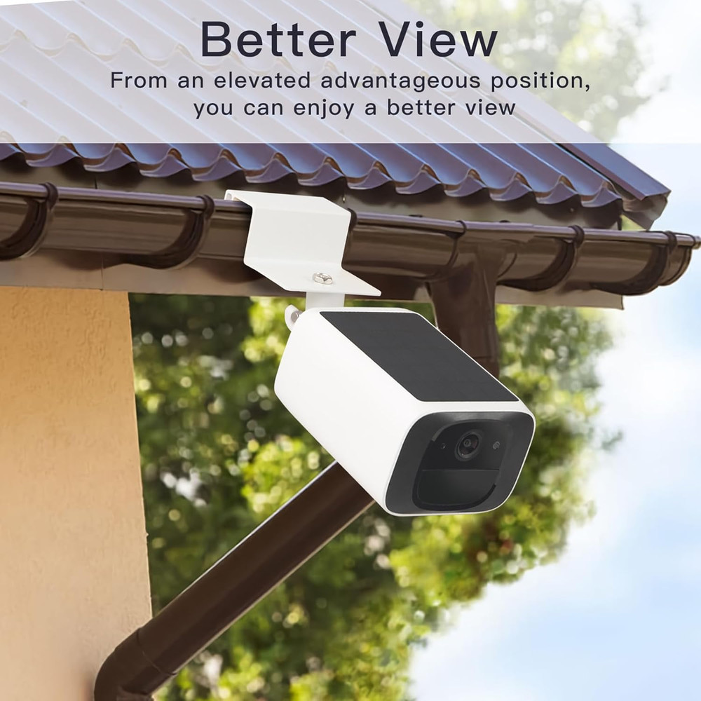 2Pack Gutter Mount Compatible with eufy Security SoloCam S220/C210, eufyCam 2C/2
