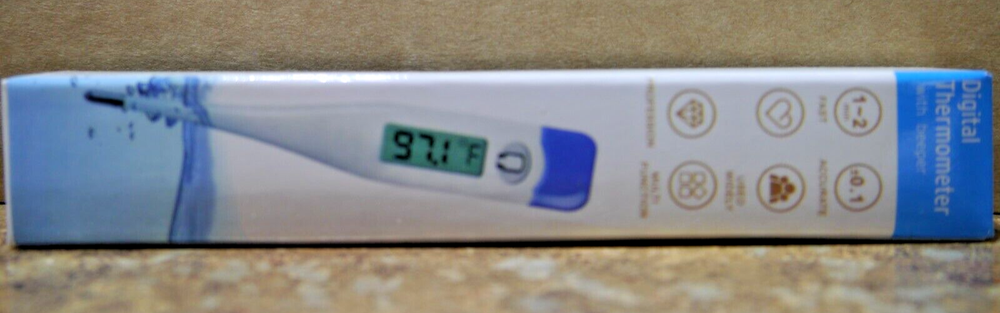 (3-Pack) Digital Thermometer With Beeper New