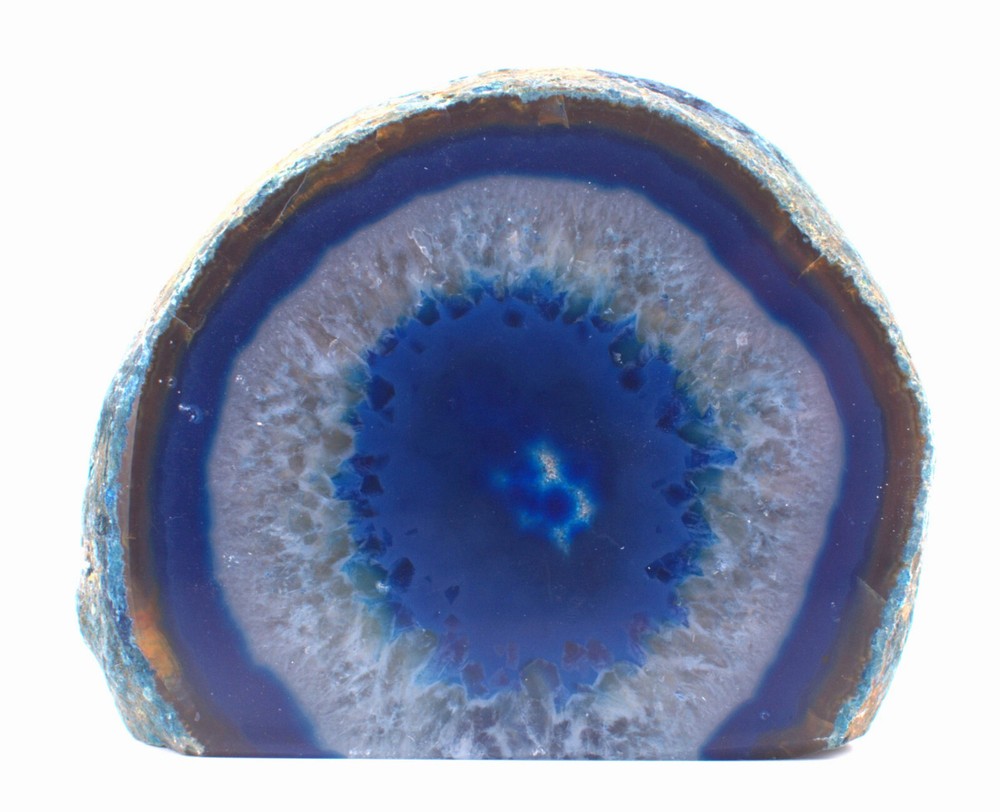 Dyed Polished Agate w/Cut Base 3.5"/406 Grams