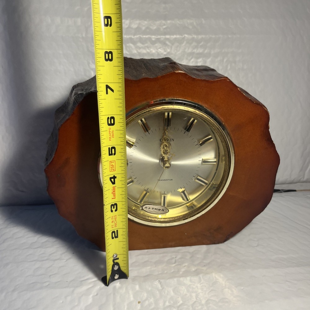 Citizen Wood Table Clock *Working - nice Vintage