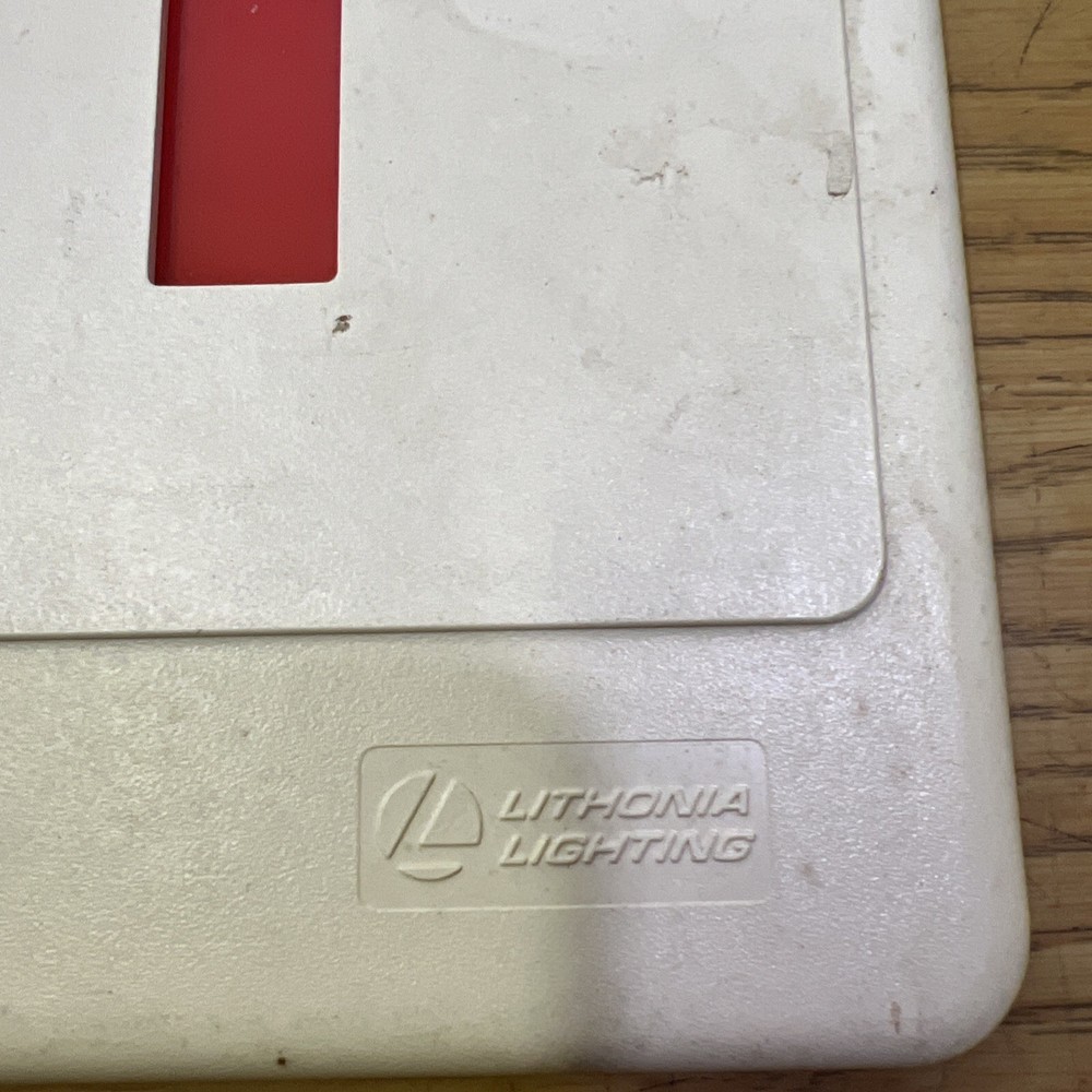 Lithonia Lighting EXIT Sign Red Hard Plastic Replacement Cover Set Of 2