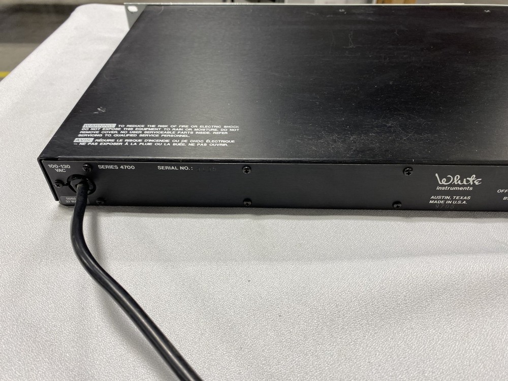White Instruments 4700 1/3 Octave Equalizer