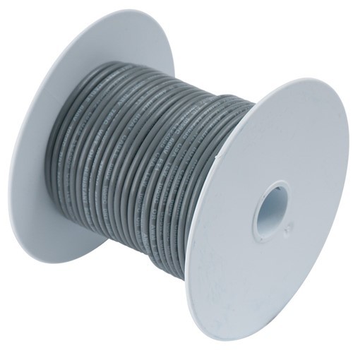 Ancor Grey 14 AWG Tinned Copper Wire - 100' (104410)