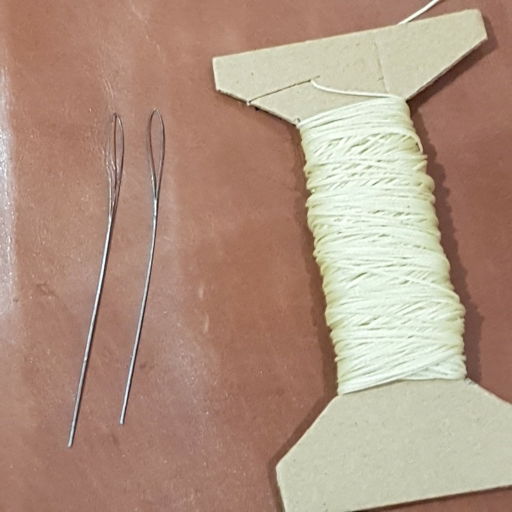 Shoemakers Needle Wax Thread Wire Needles Bristles Hand Sewing Leather Work
