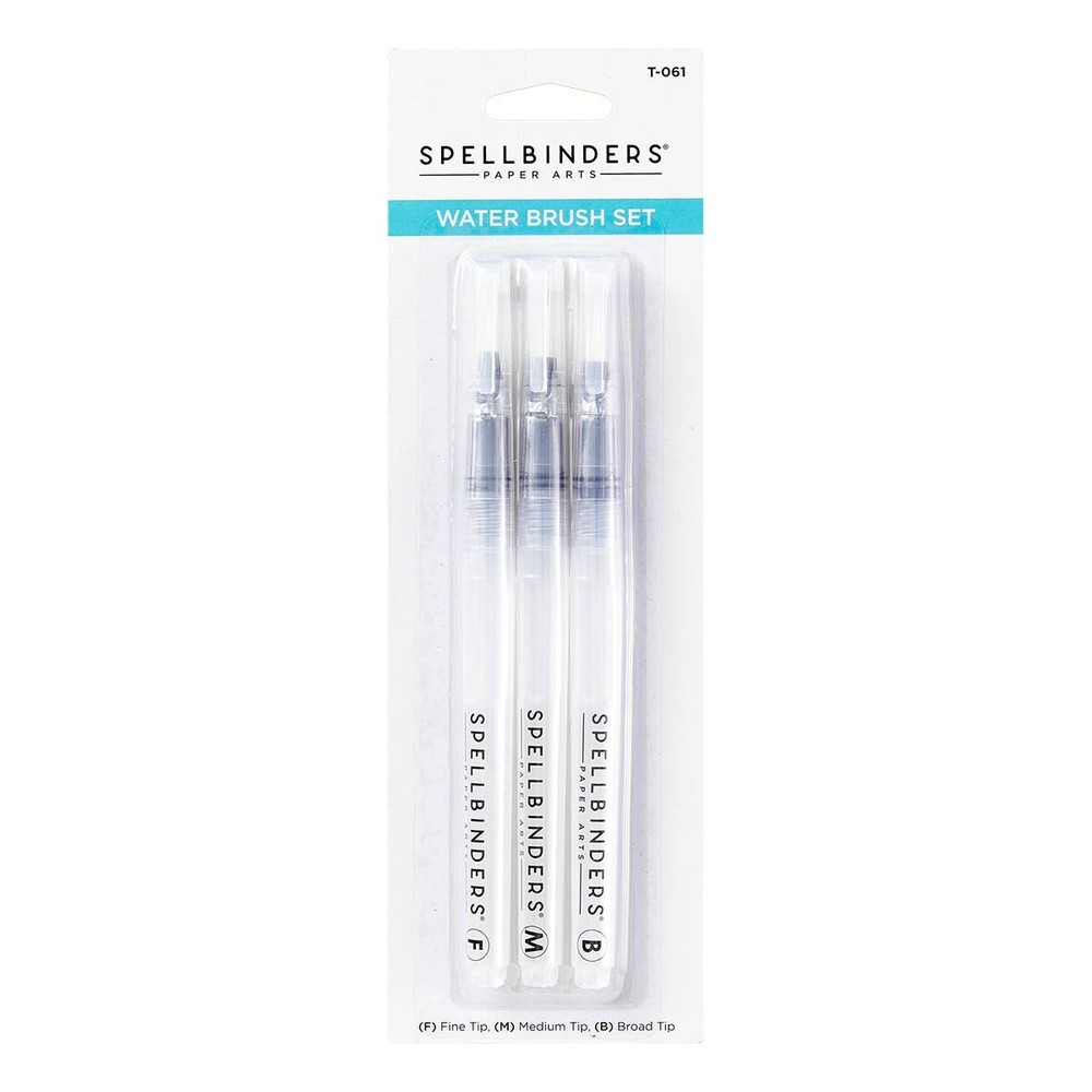 Spellbinders Water Brush Set-3/Pkg
