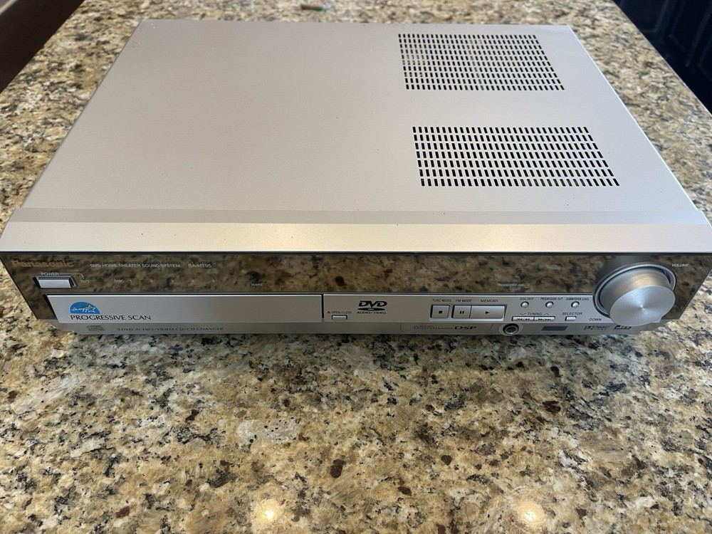 Panasonic SA-HT95 5 Disc DVD CD Player Home Theater System - No Remote
