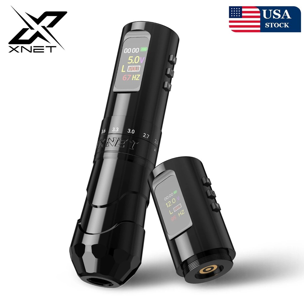 Wireless Tattoo Machine Pen 7 Adjustable Stroke 2.4-4.2mm With Extra Grip