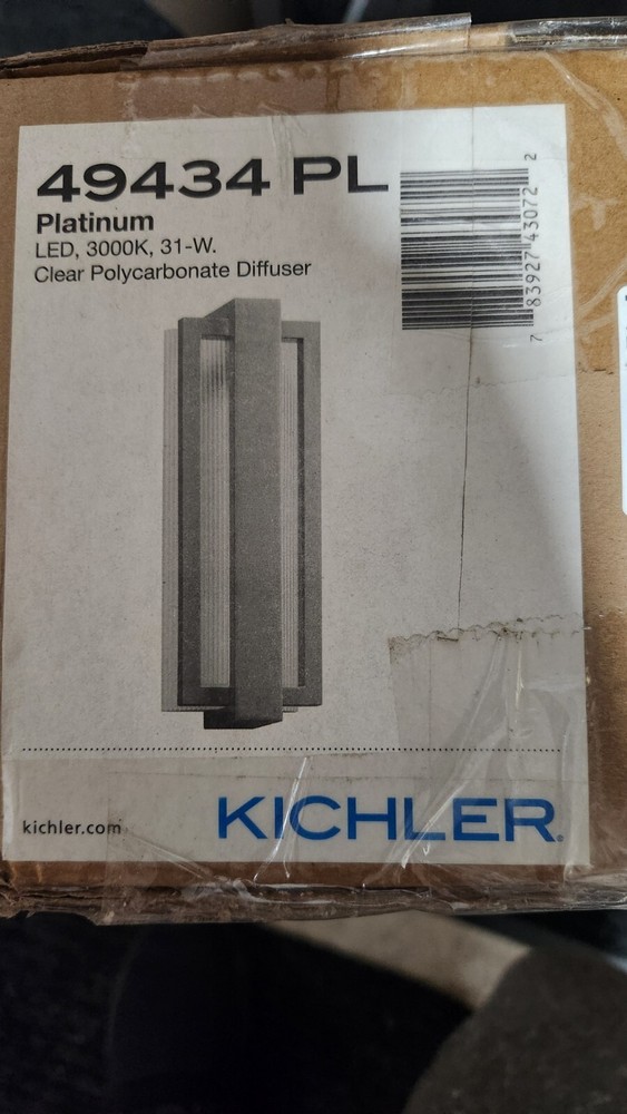 Kichler 94934 PL Platinum Clear Polycarbonate Diffuser