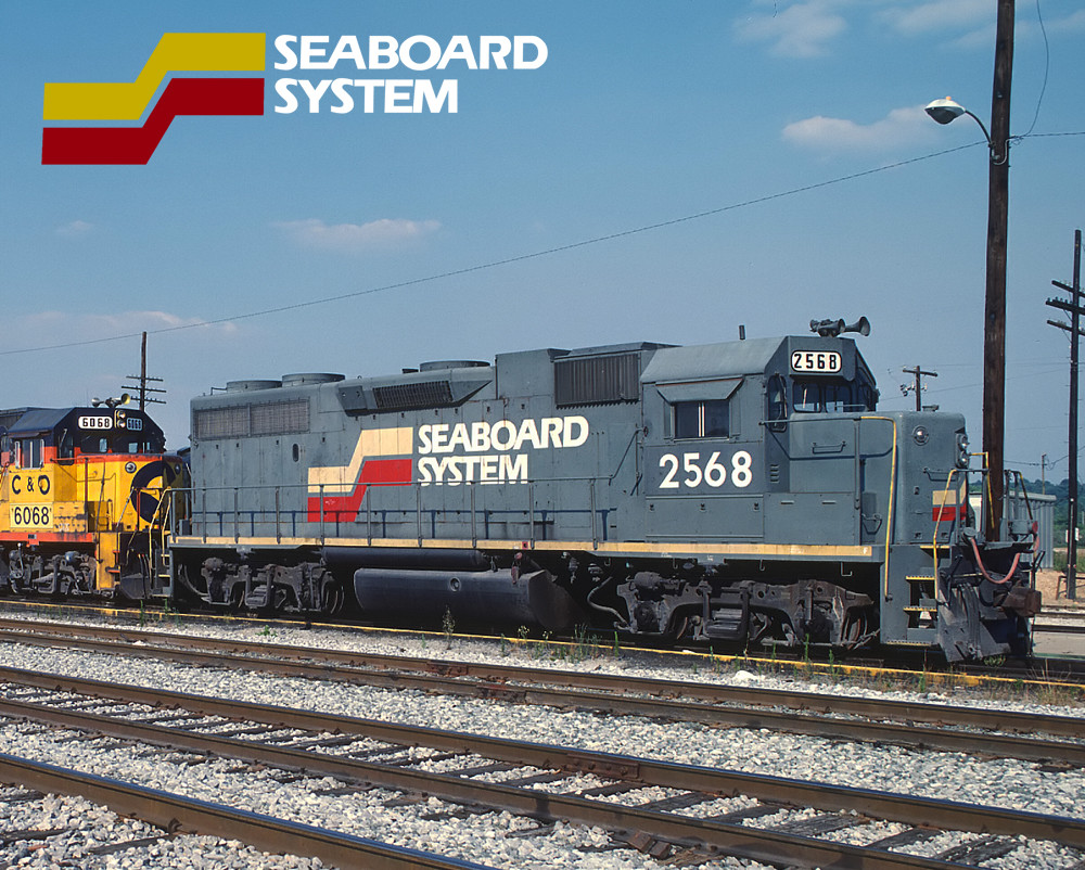 Seaboard System GP38-2 Train Metal Sign