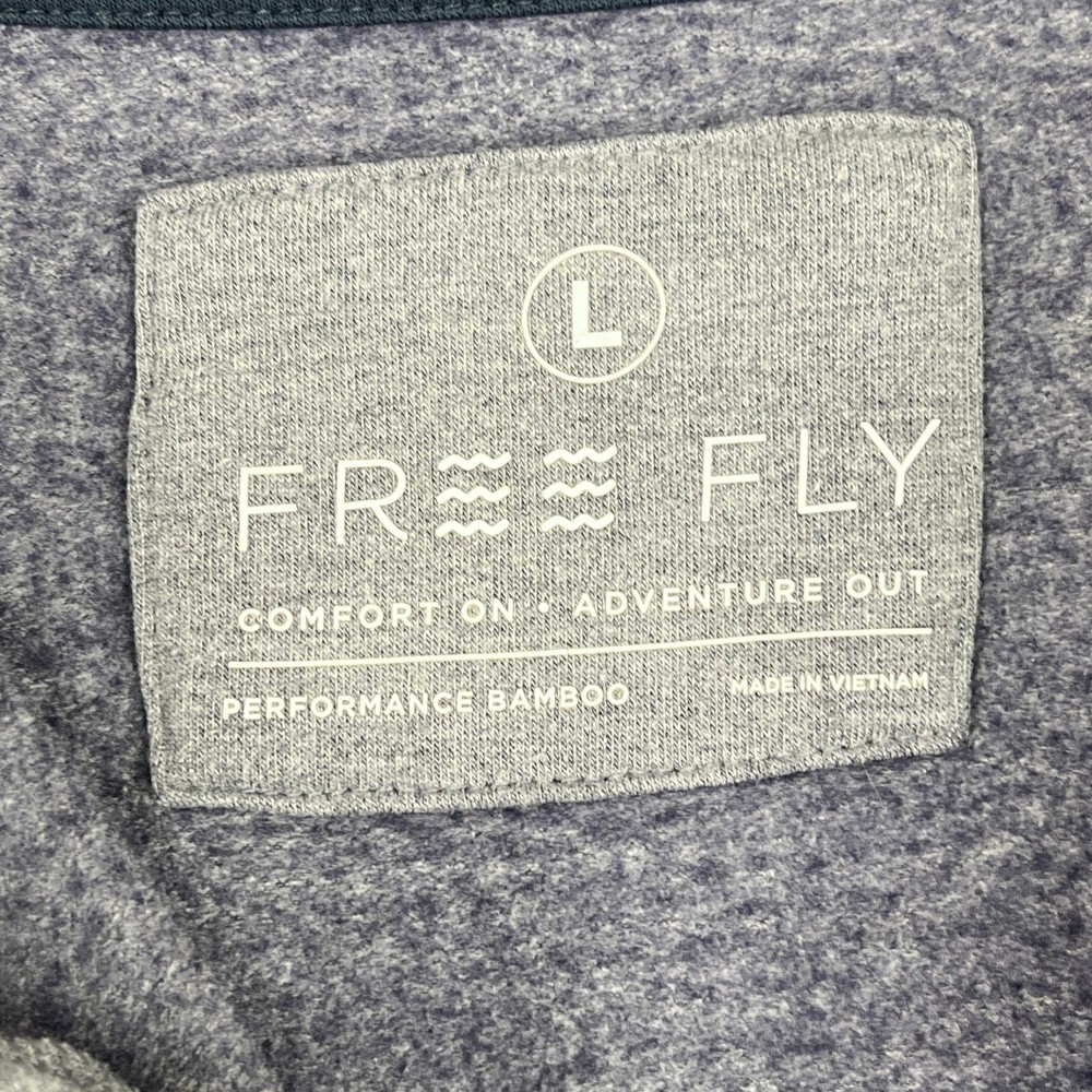 Free Fly Quarter Zip Pullover Mens L Bamboo Performance Gorpcore Coastal Utility