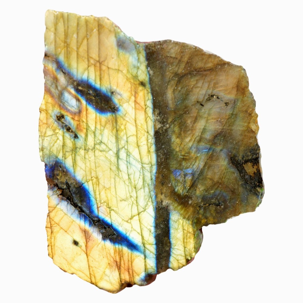 Labradorite Slab - Blue Yellow and Green Flash