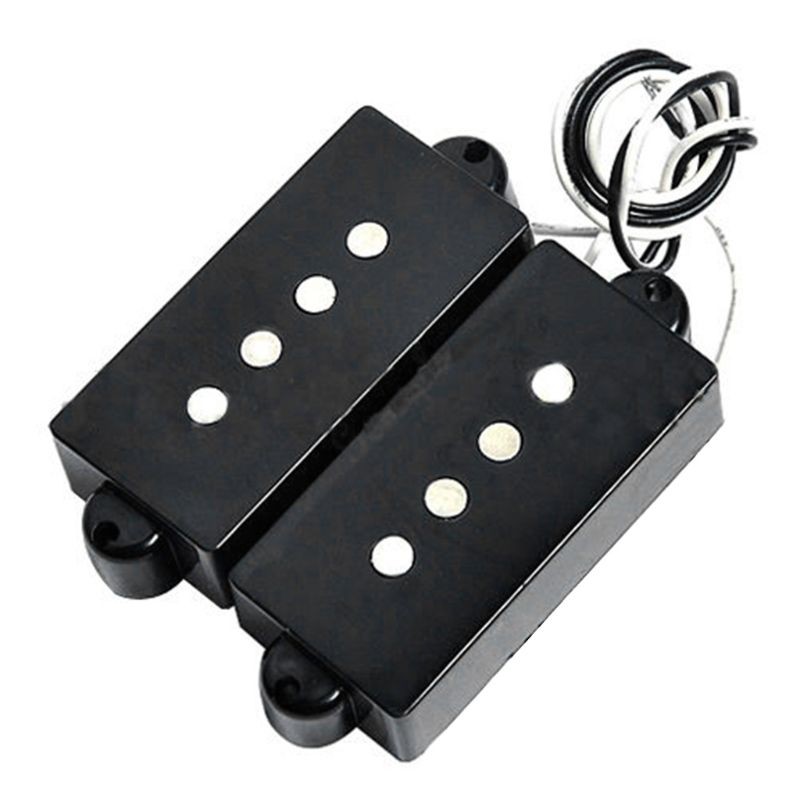 Black 4 String Noiseless Pickup Set For Precision Bridge Pickup Set new