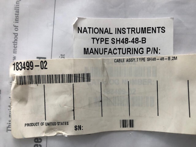 NATIONAL INSTRUMENTS SH48-48-B TBX Cable