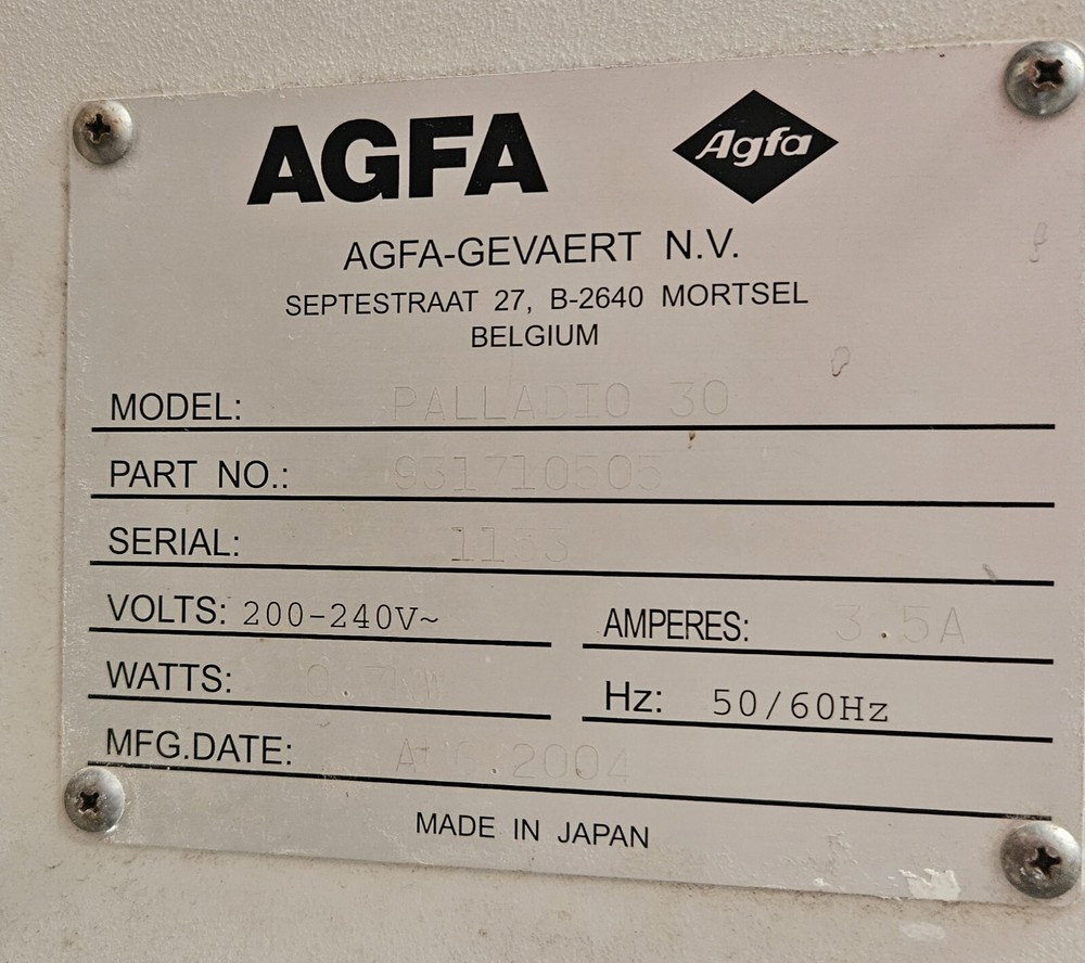 Agfa Palladio / SCREEN CTP 100007648V00 BOARD Main