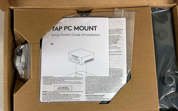 Logitech LOGI PC Mount | PC holder with cable guide clamp.