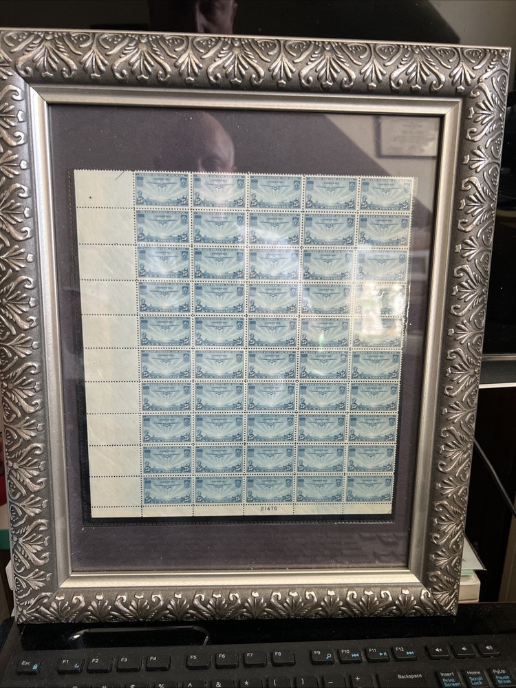 US Scott #C20 | Mint NH Framed Sheet