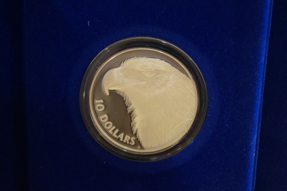 1994 Australia $10 High Relief Silver Proof Wedged Tailed Eagle