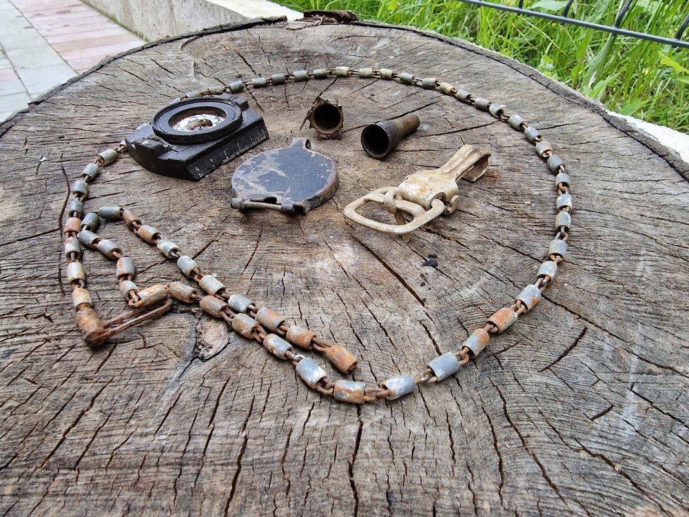 WW2 Accessories from the German bunker relic.
