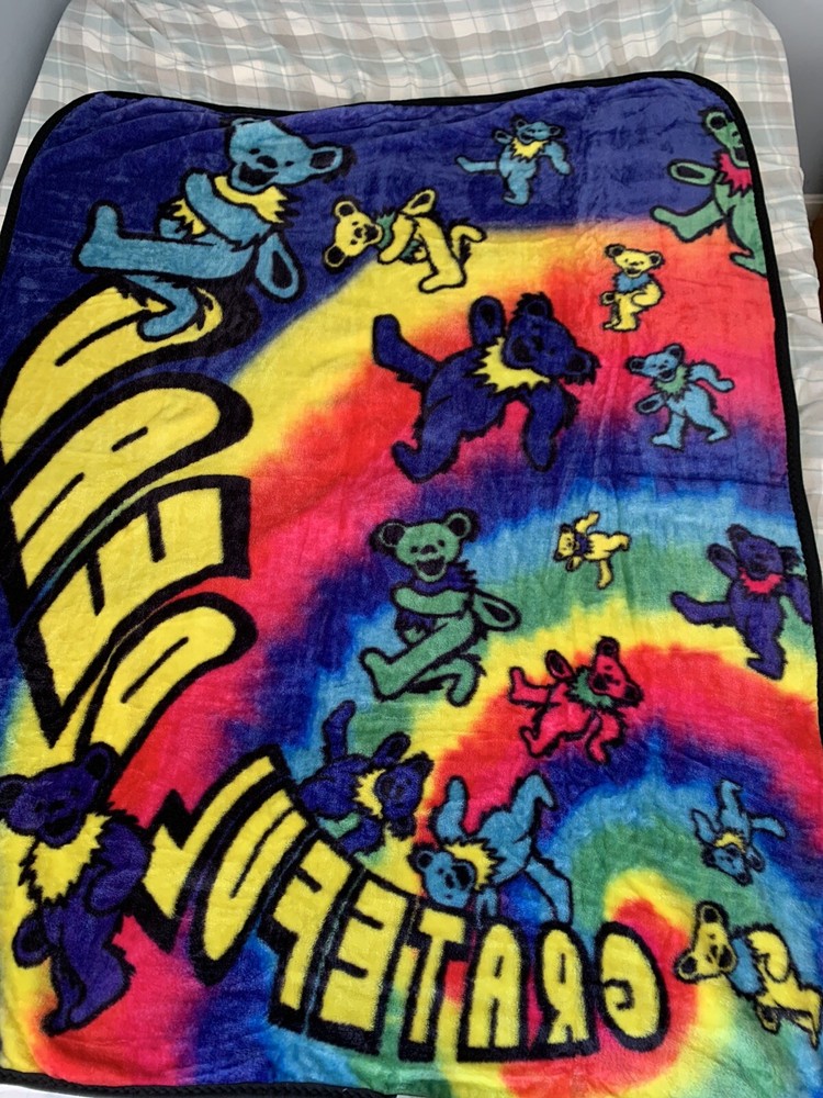 Grateful Dead Blanket | Dancing Bears Throw Blanket | Grateful Dead Wall Decor