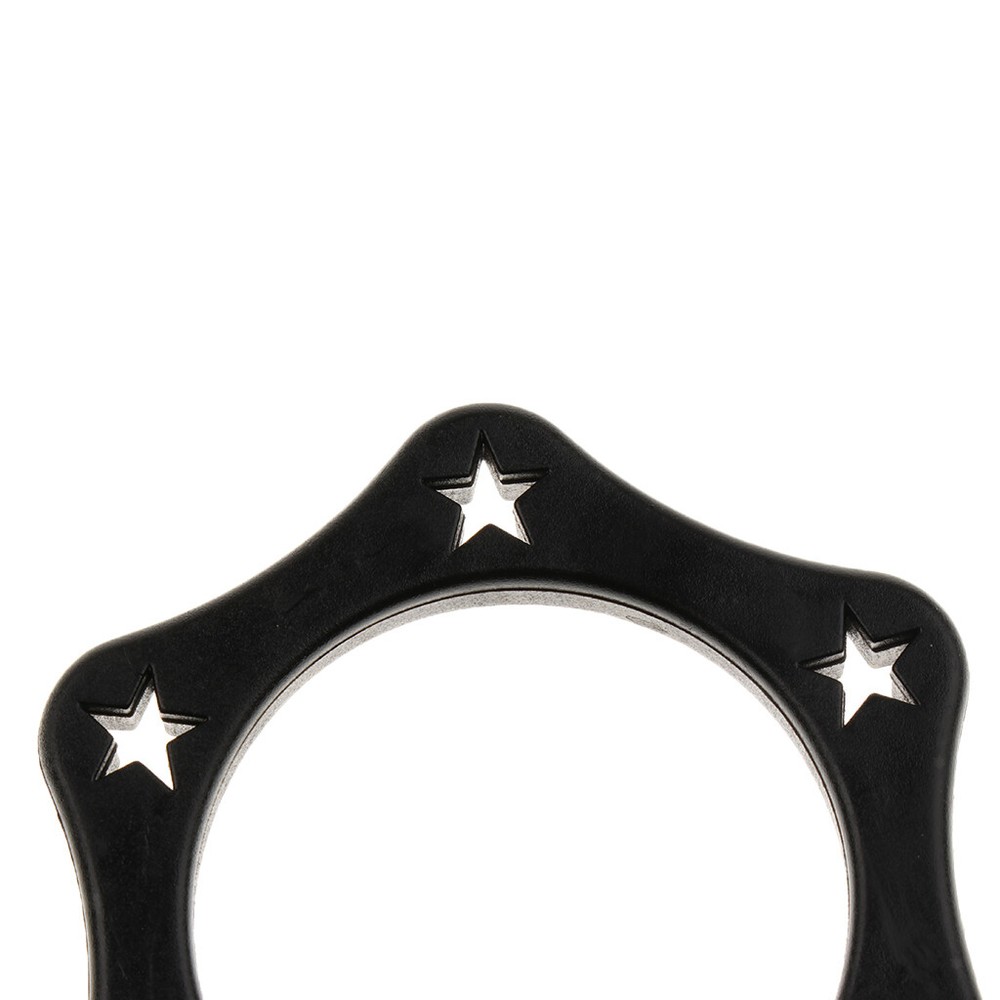 10Black Hexagonal Mic Slip Holder Roller Ring