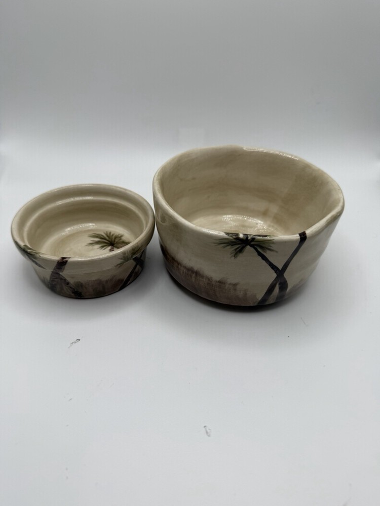 Tabletops Gallery Bahamas Handcrafted Dinnerware Set – 40 Pieces – Palm Design