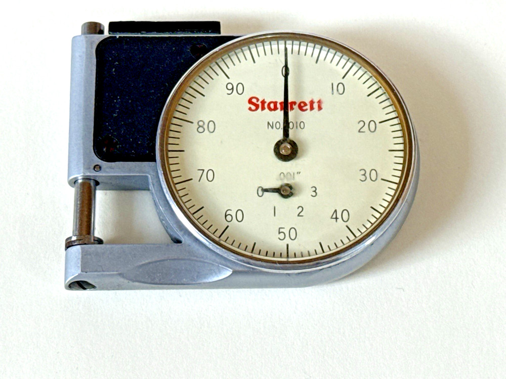 Starrett No.1010-E Pocket Dial Gage Indicator .0005"