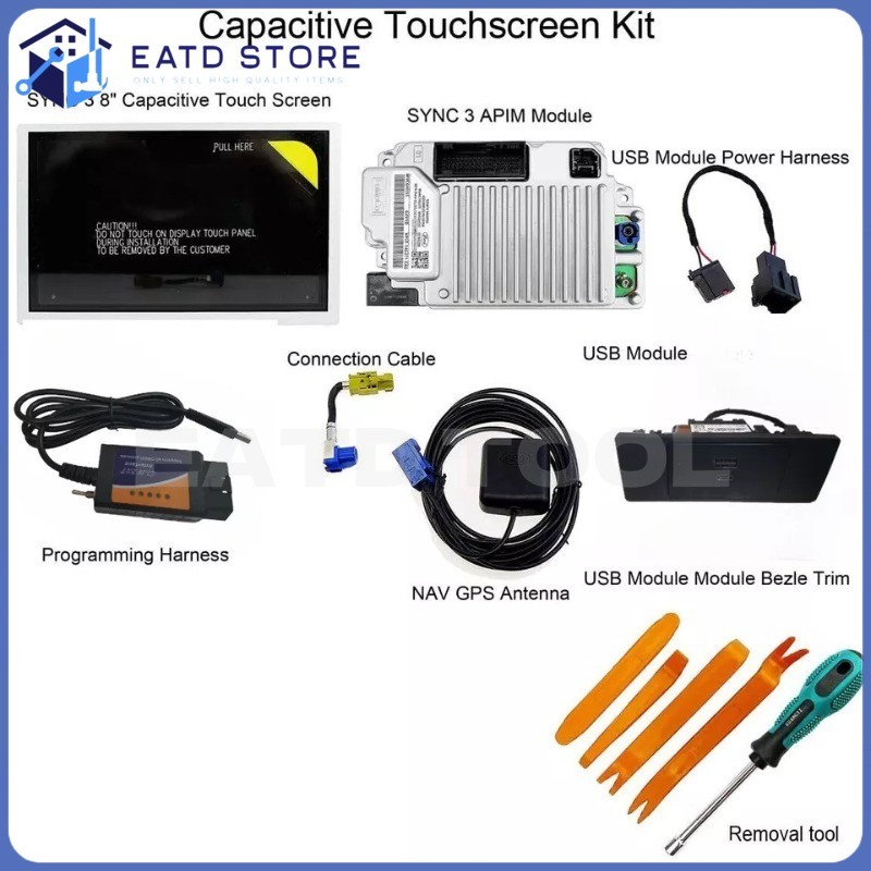 Fit For Ford Sync3 APIM Module Carplay Factory SYNC 2 To SYNC 3 Upgrade Kit 3.4