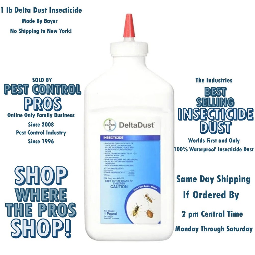 1 LB Delta Dust WATERPROOF Insecticide INSECT Control Silverfish Bees Wasp Fleas