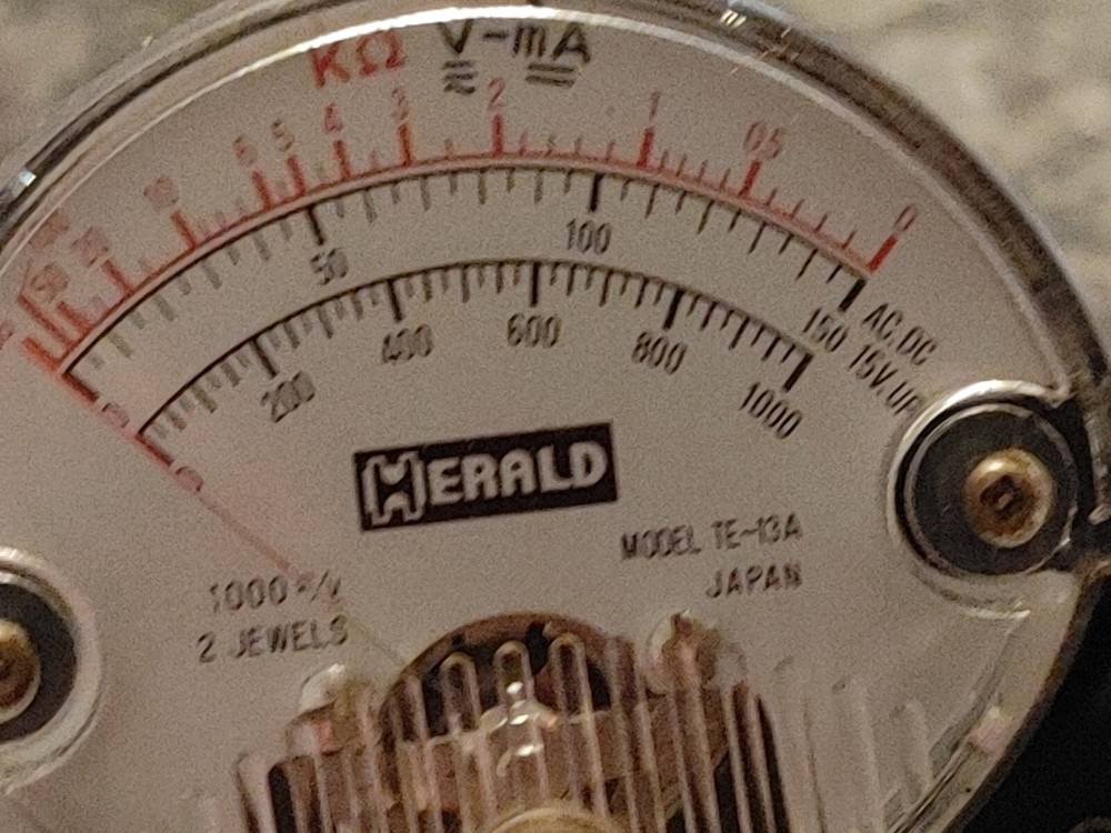 Herald volt-ohm-milliammeter meter TE-13A