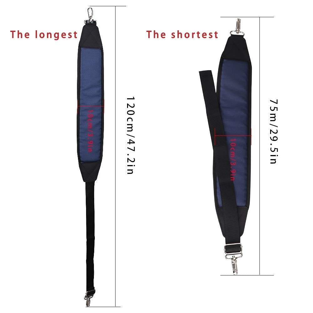 BIG TEETH Golf Bag Strap Single Padded Shoulder Strap Adjustable Thick Pad St...