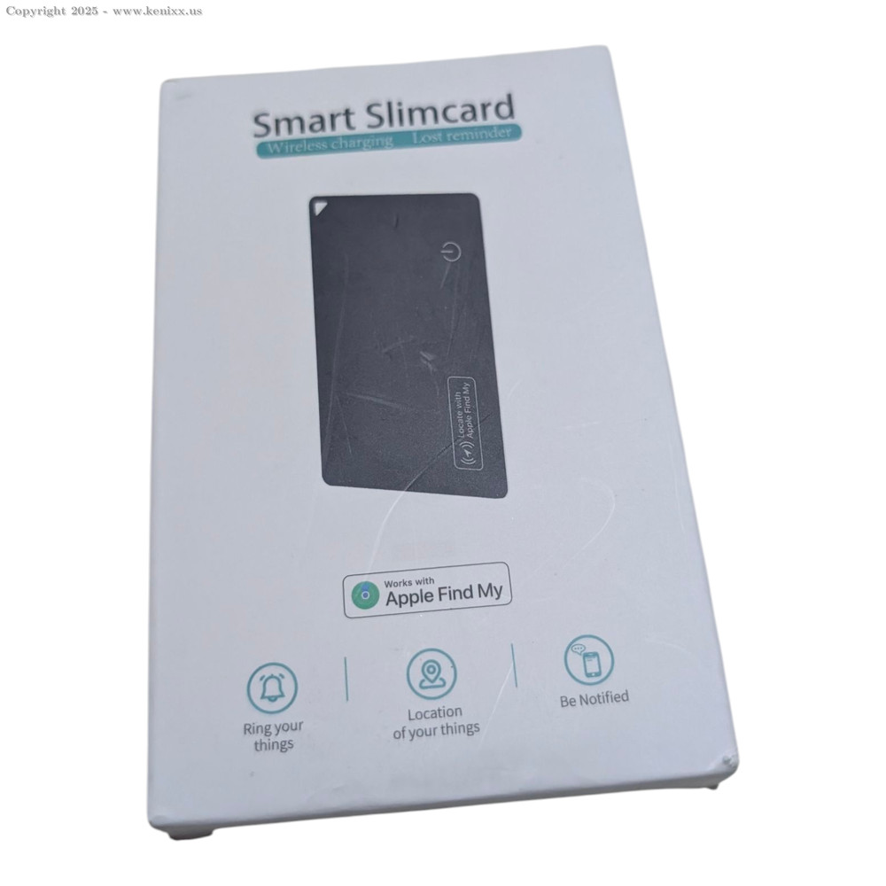 Rechargeable Wallet Tracker Card - Slim Smart Item Finder