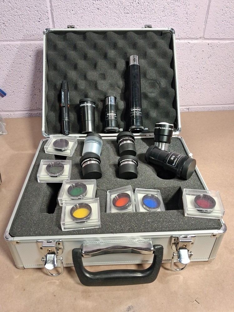 CELESTRON Telescope 1.25" Eyepiece & Filter Accessory Kit With Case 18pc Total