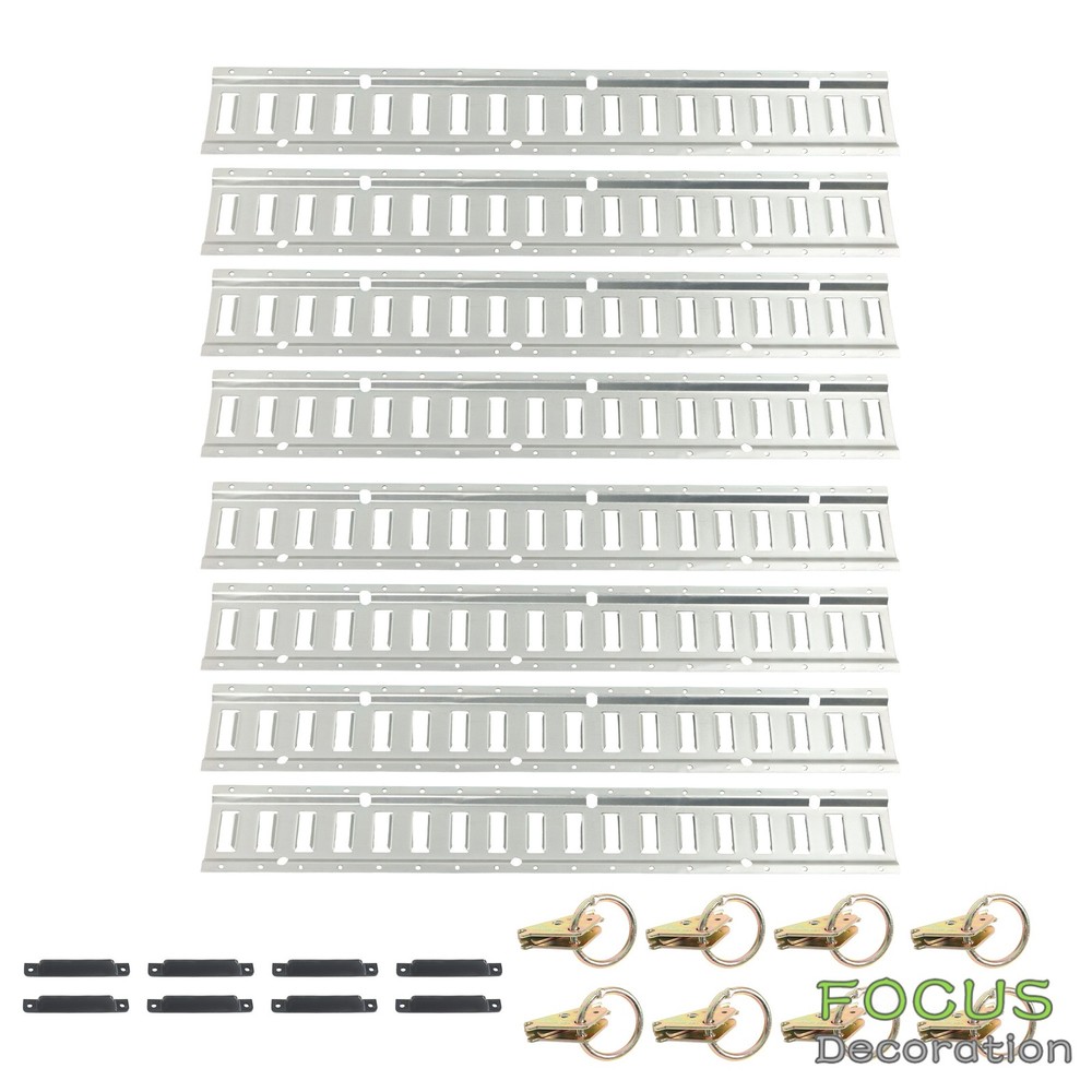 3' E Track Tie Down Enclosed Trailer (24Pack) Horizontal Flexible Multi Purpose